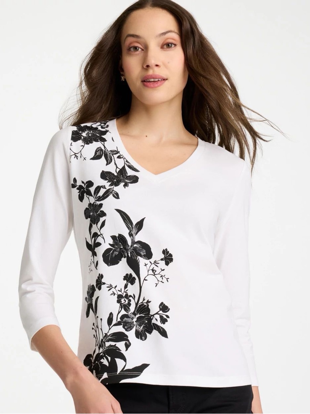 Chico’s 3/4 Sleeve Tee